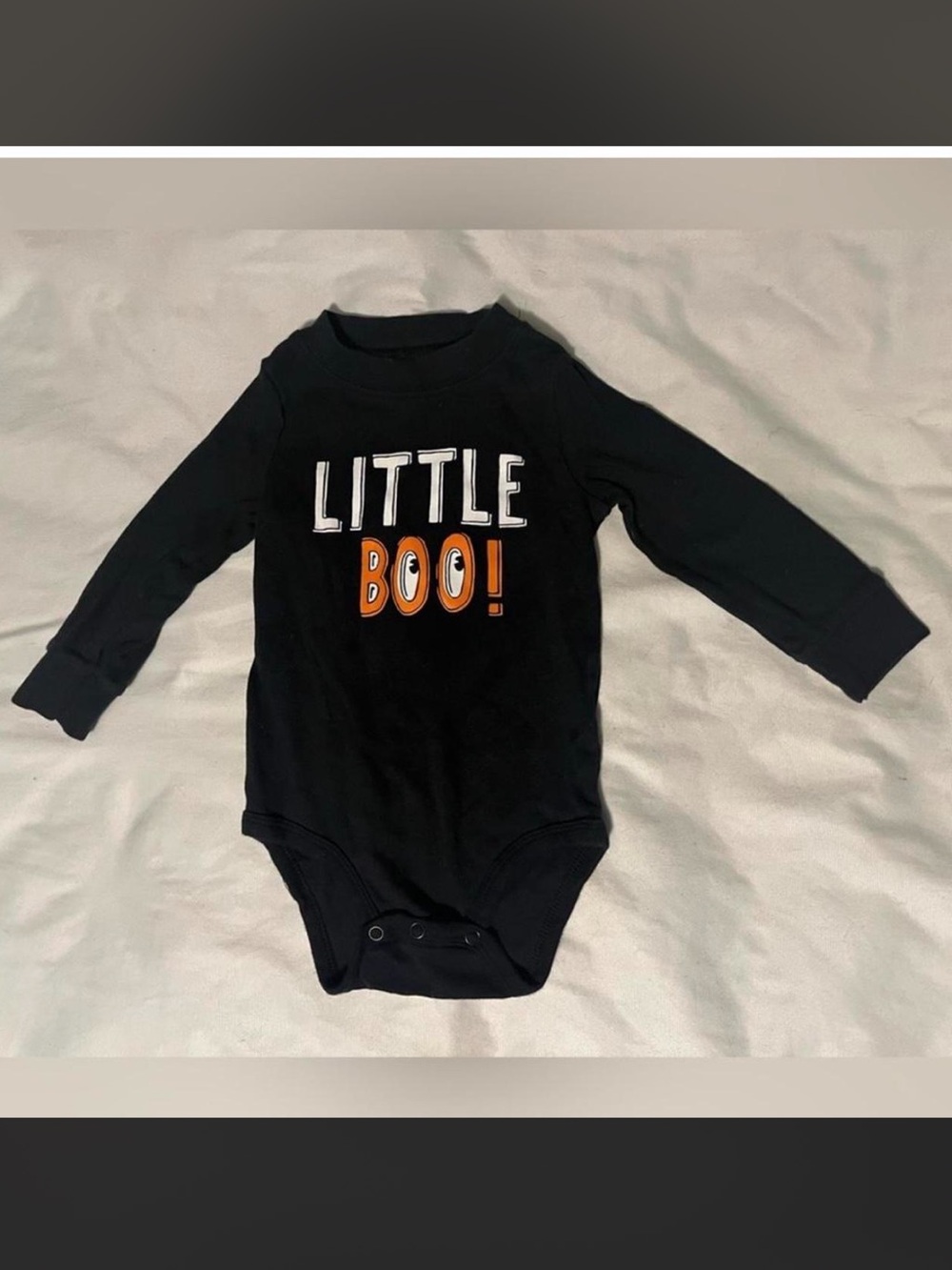 Carter’s Halloween Little Boo Onesie Long-sleeved 👻 🎃 go baby 12 months